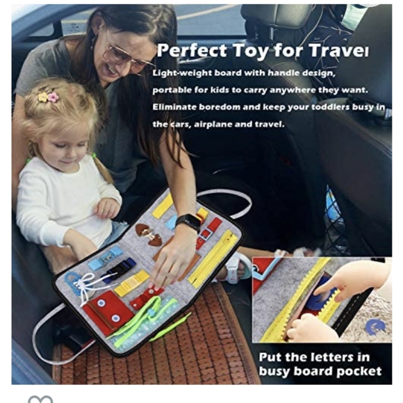 Sensory Busy Board for Fine Motor Skill, Montessori Toys. - Picture 2 of 4